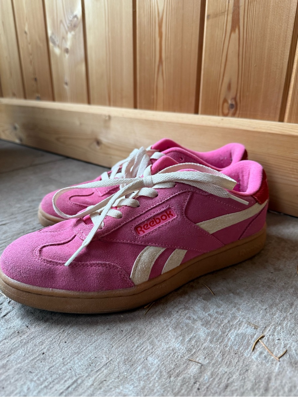 Reebok Pink Suede Sneakers - Classic Low Top